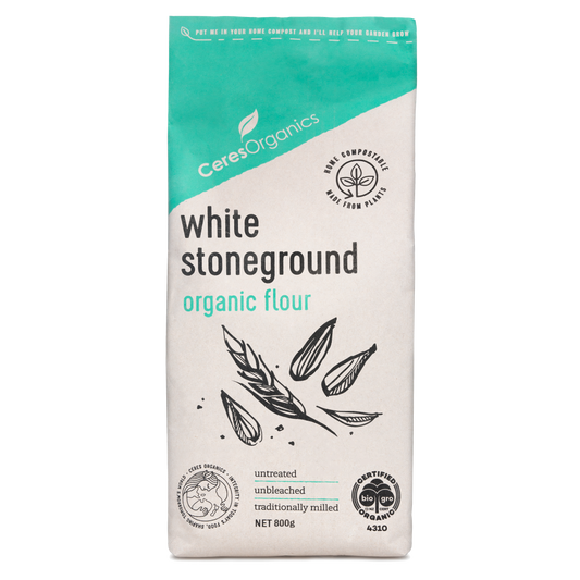 Ceres Organics White Stoneground Flour 800g