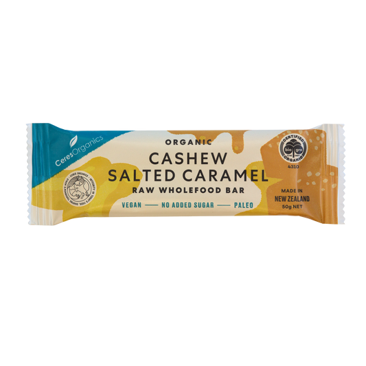 Ceres Organics Raw Bar Salted Caramel 50g