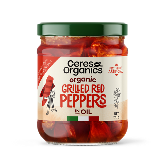 Ceres Organics Grilled Red Peppers in oil 190g