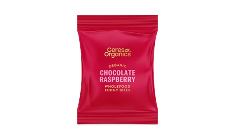 Ceres Organics Wholefood Fudgy Bites Chocolate Raspberry 30g