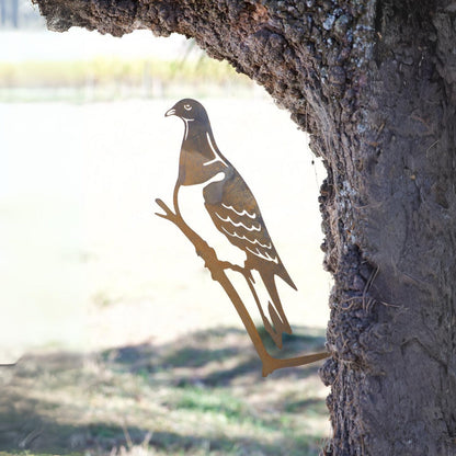 Rusty Deer Percy the Pigeon | Corten Steel Garden Sculpture
