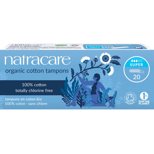 Natracare Organic Cotton Super Tampons 20s