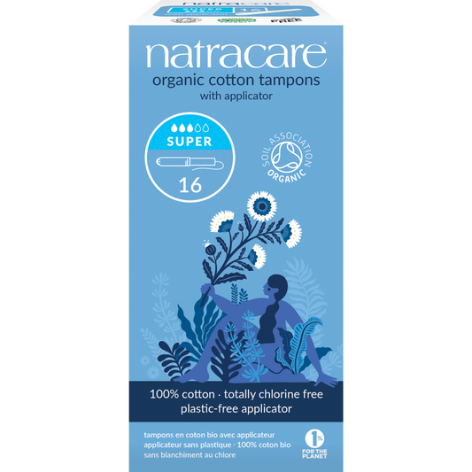 Natracare Organic Super Applicator Tampons 16pk
