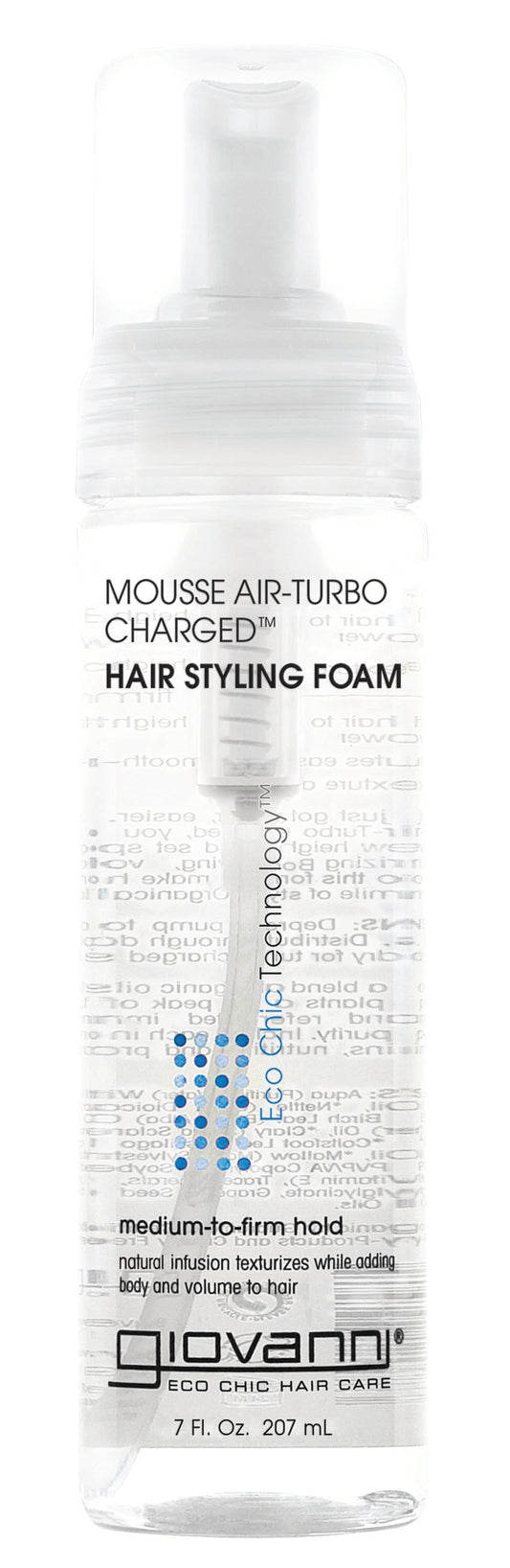 Giovanni Air Turbo Charged Natural Styling Foam 207ml