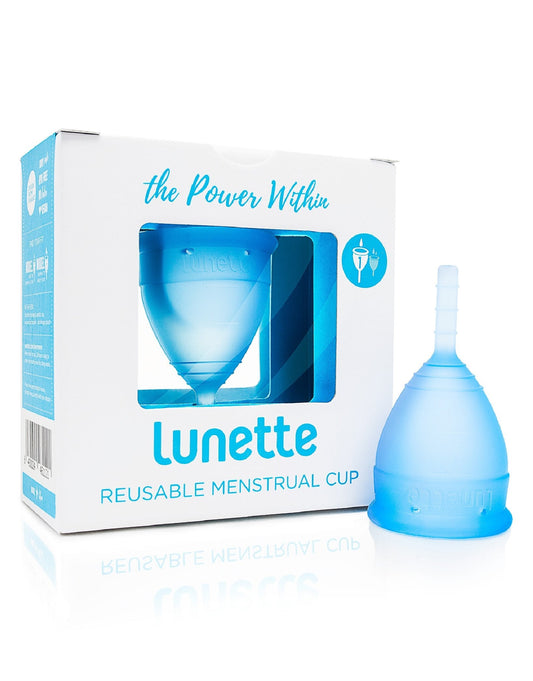 Lunette Menstrual Cup Aqua Blue Model 1