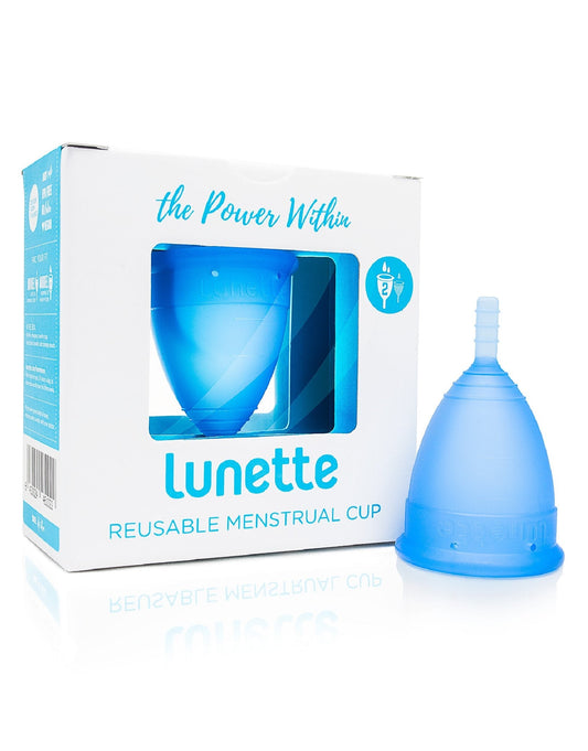 Lunette Menstrual Cup Aqua Blue Model 2