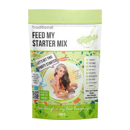 Sourdough Mumma Organic Feed My Starter Kit 500gm