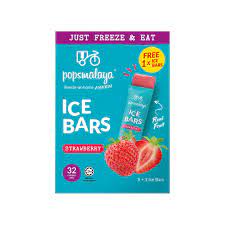 PopsMalaya Freeze At Home Sorbet Bar Strawberry 6 x 45ml