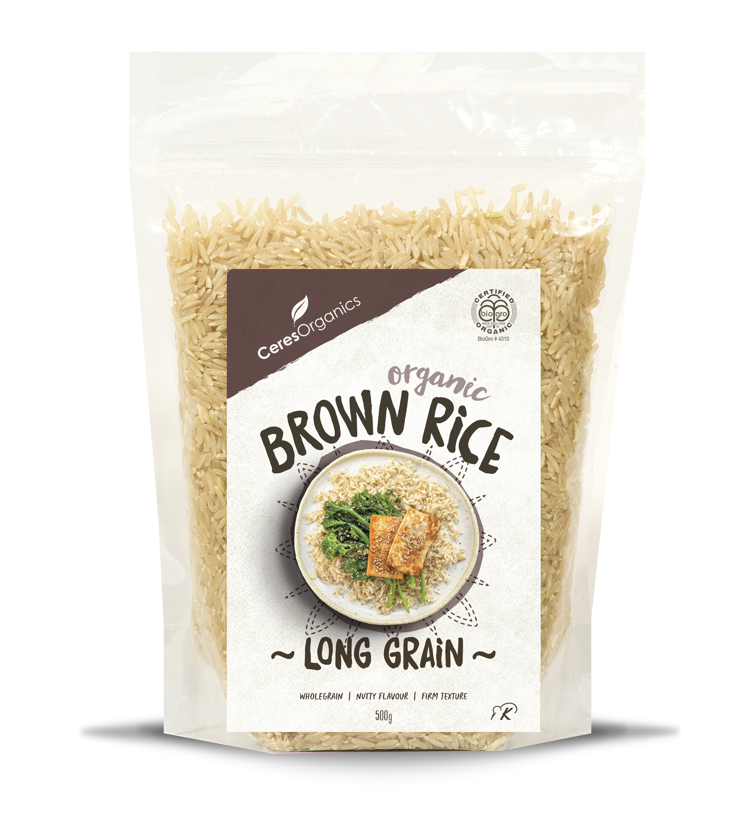 Ceres Organics Brown Long Grain Rice 500g – The Plantbased Pantry