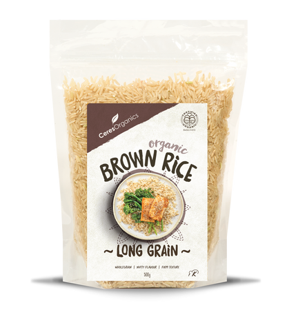 Ceres Organics Brown Long Grain Rice 500g