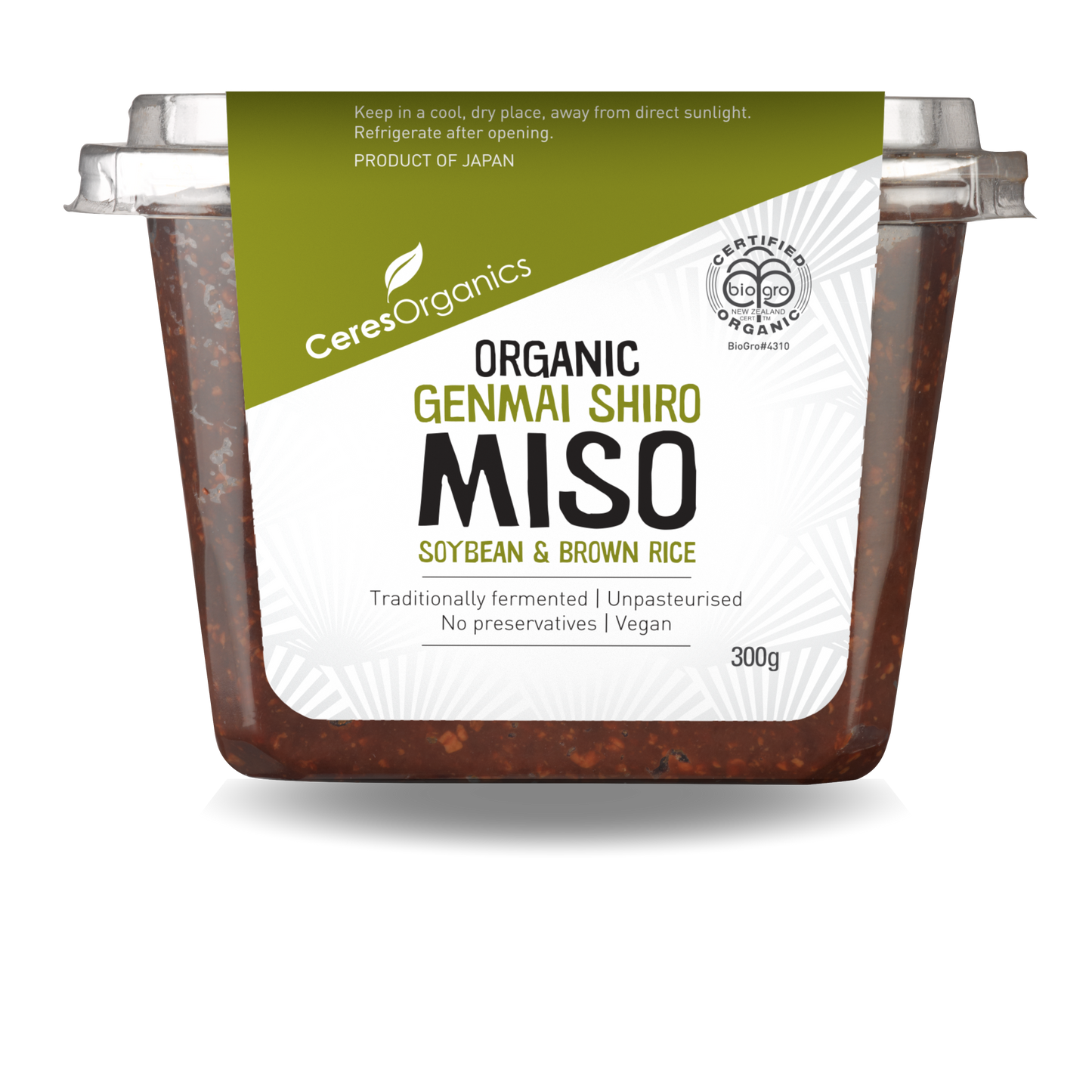 Ceres OrganicsMiso Brown Rice White Tub 300g