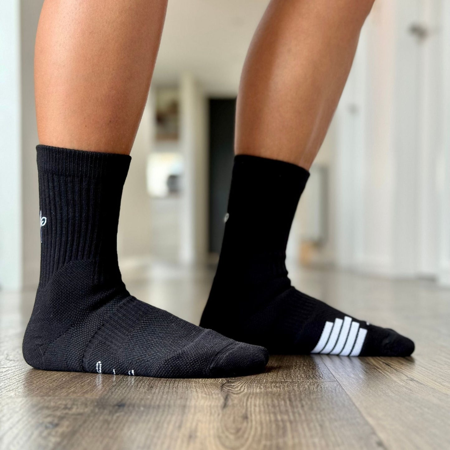 Organic Cotton Luxe Crew Sock - Stealth Black