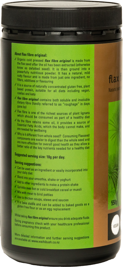 Waihi Bush Organic Original Flax Fibre 550g