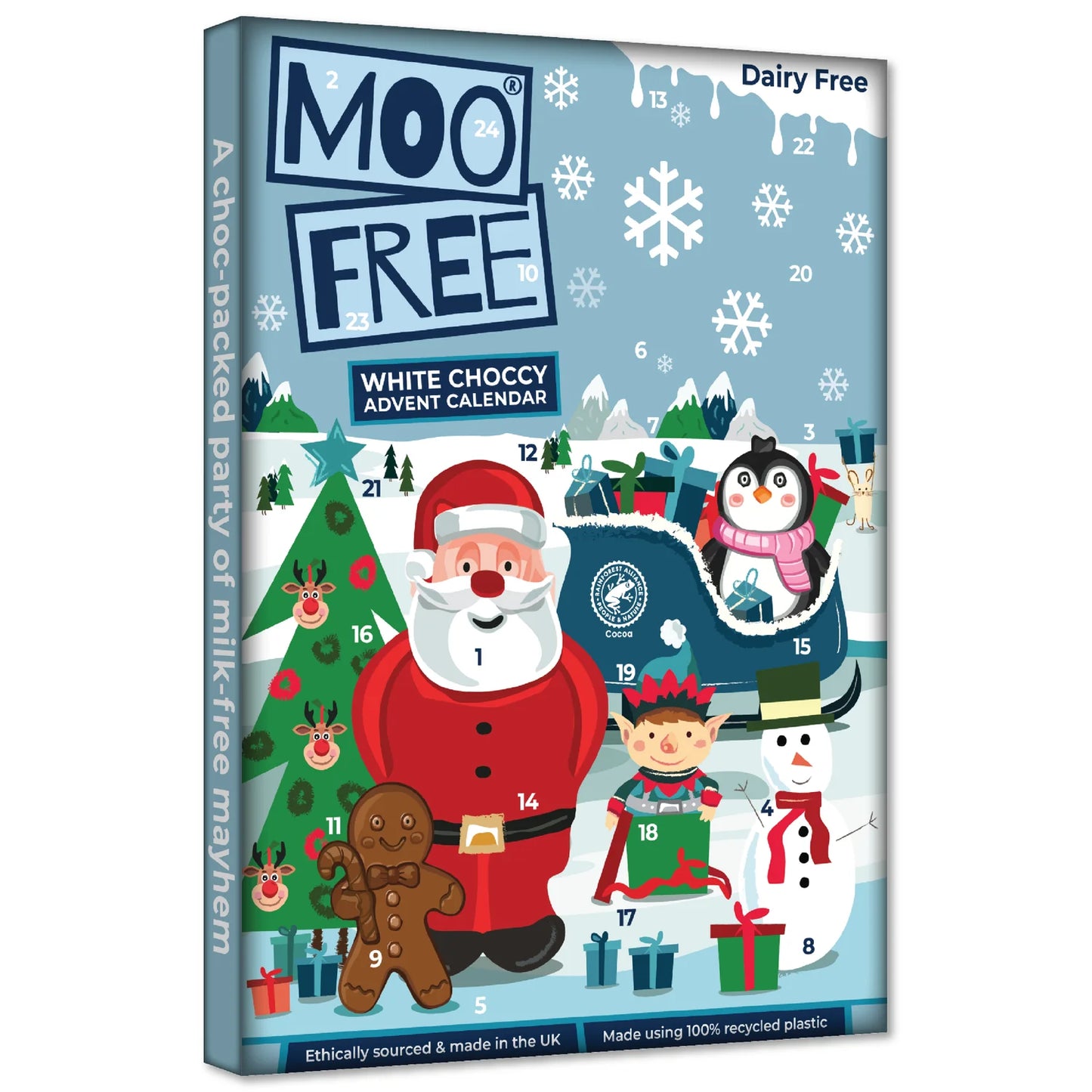 Moo Free Christmas: Free-From White Choccy Advent Calendar