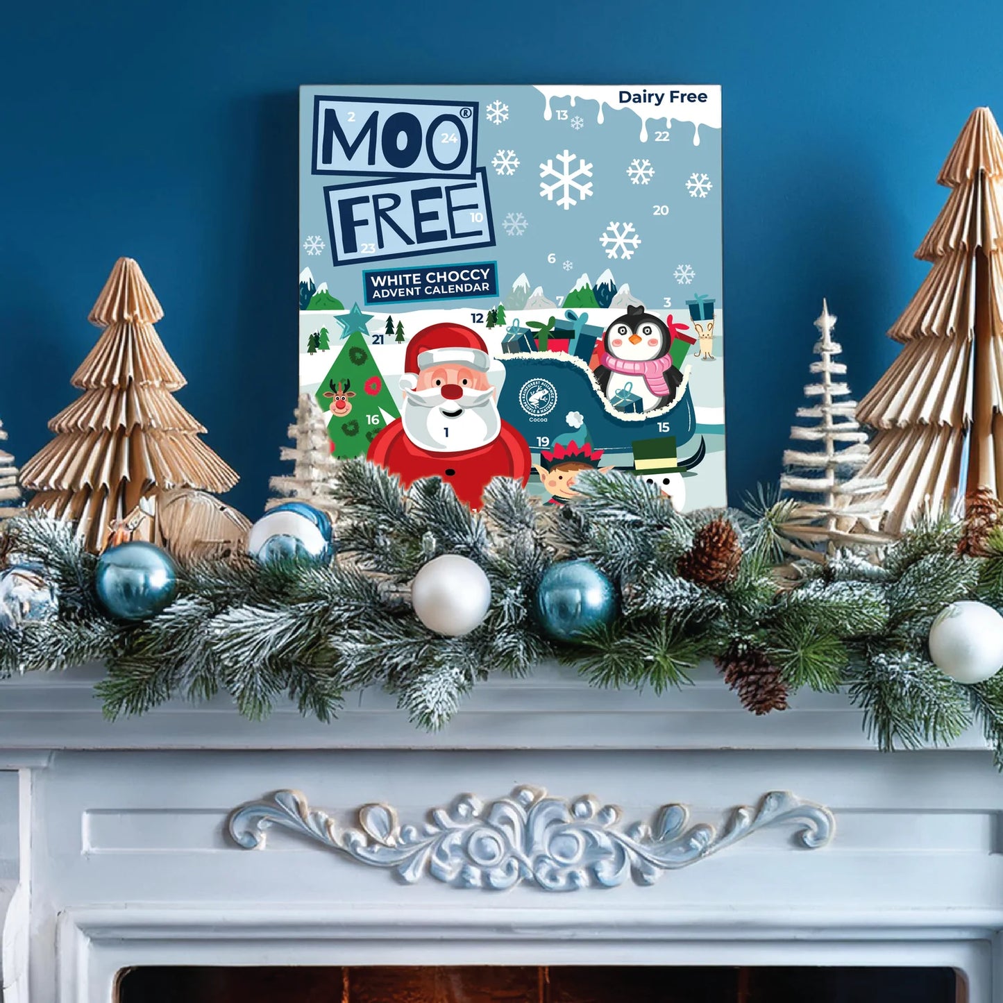 Moo Free Christmas: Free-From White Choccy Advent Calendar