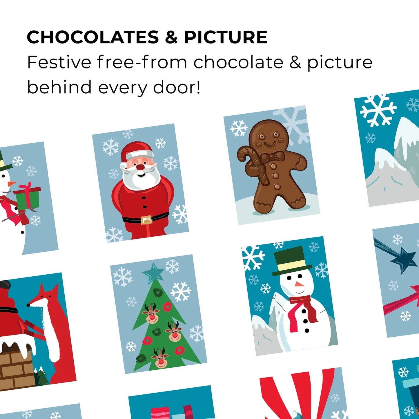 Moo Free Christmas: Free-From White Choccy Advent Calendar