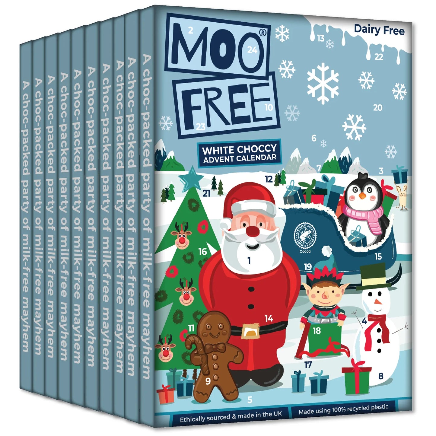 Moo Free Christmas: Free-From White Choccy Advent Calendar