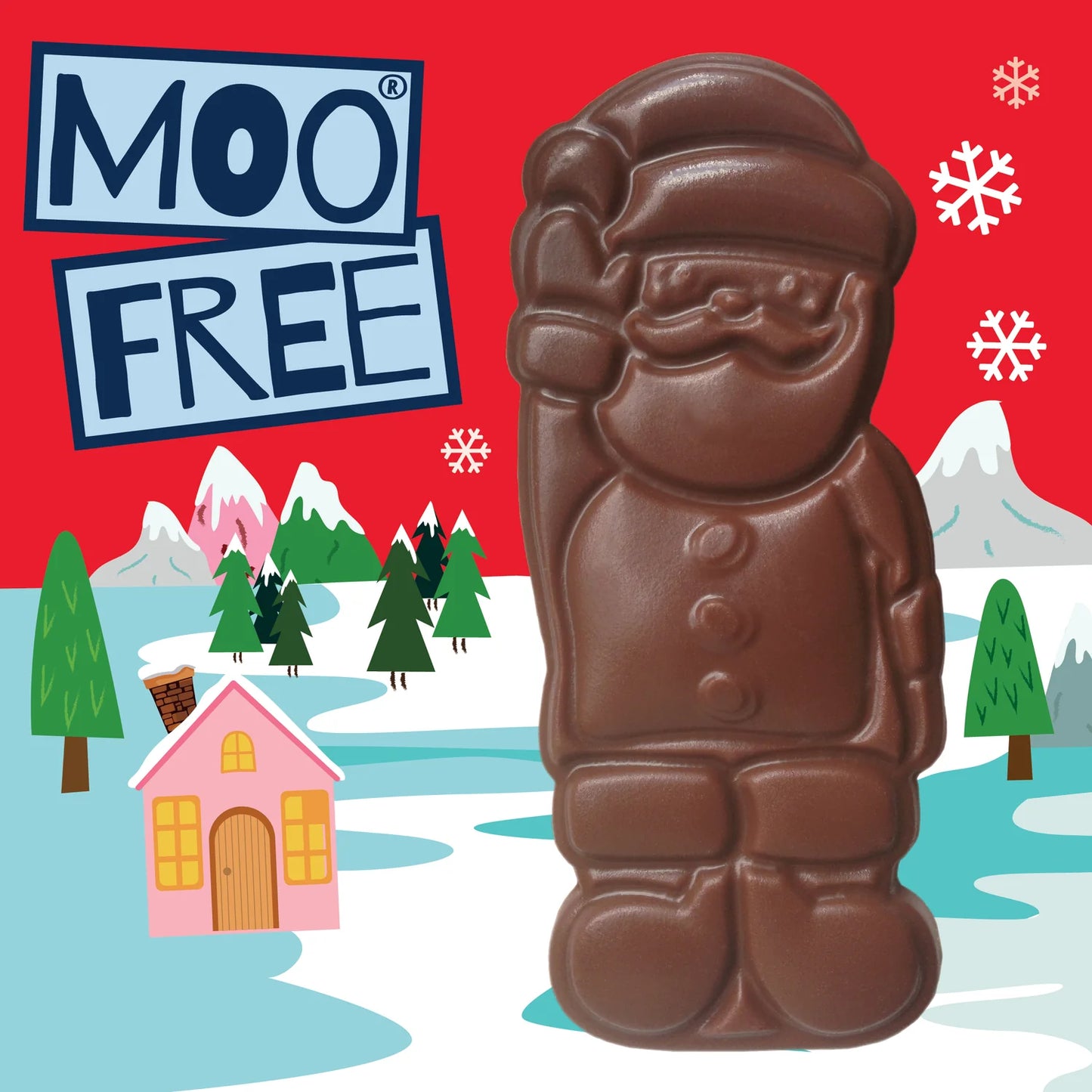 Moo Free Christmas Santa Bar 30g