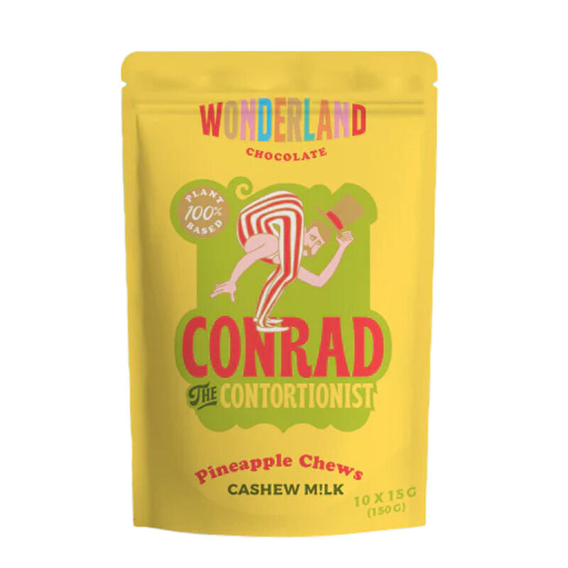 Wonderland Chocolate
Conrad the Contortionist Pineapple Chews 150gm