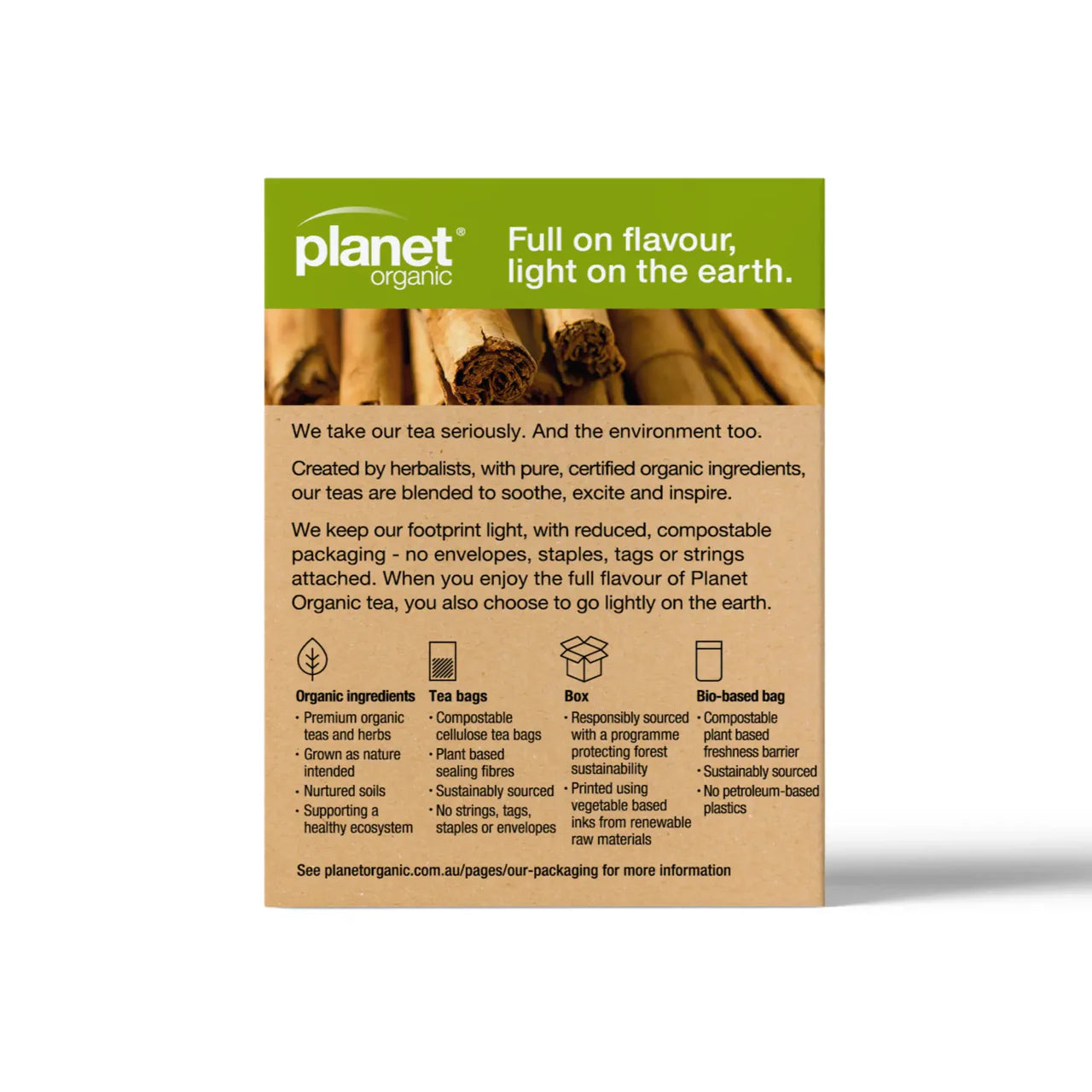 Planet Organic Cinnamon Tea 25 Bags