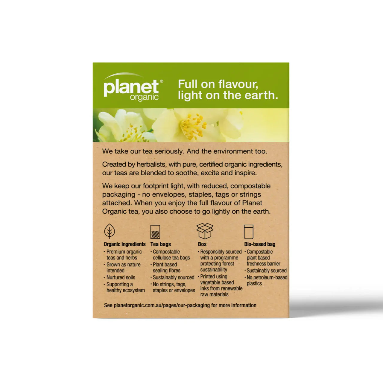 Planet Organic Jasmine Green Tea 25 Bags