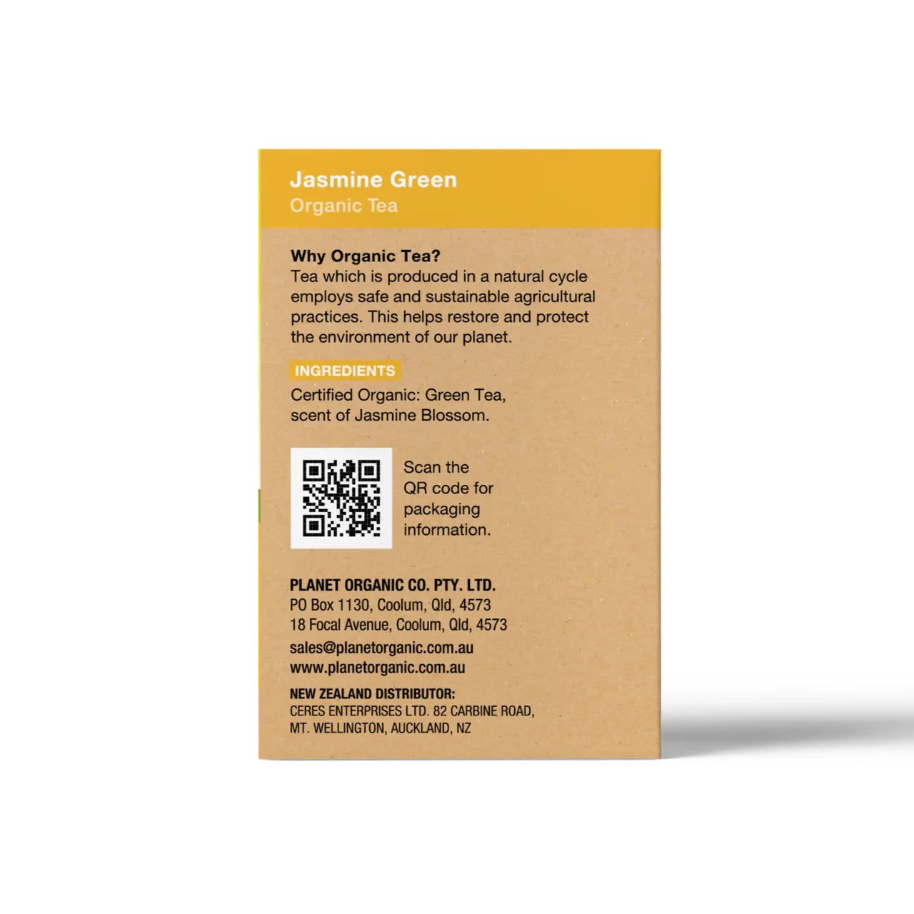 Planet Organic Jasmine Green Tea 25 Bags