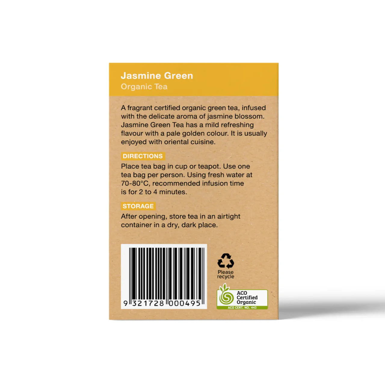Planet Organic Jasmine Green Tea 25 Bags