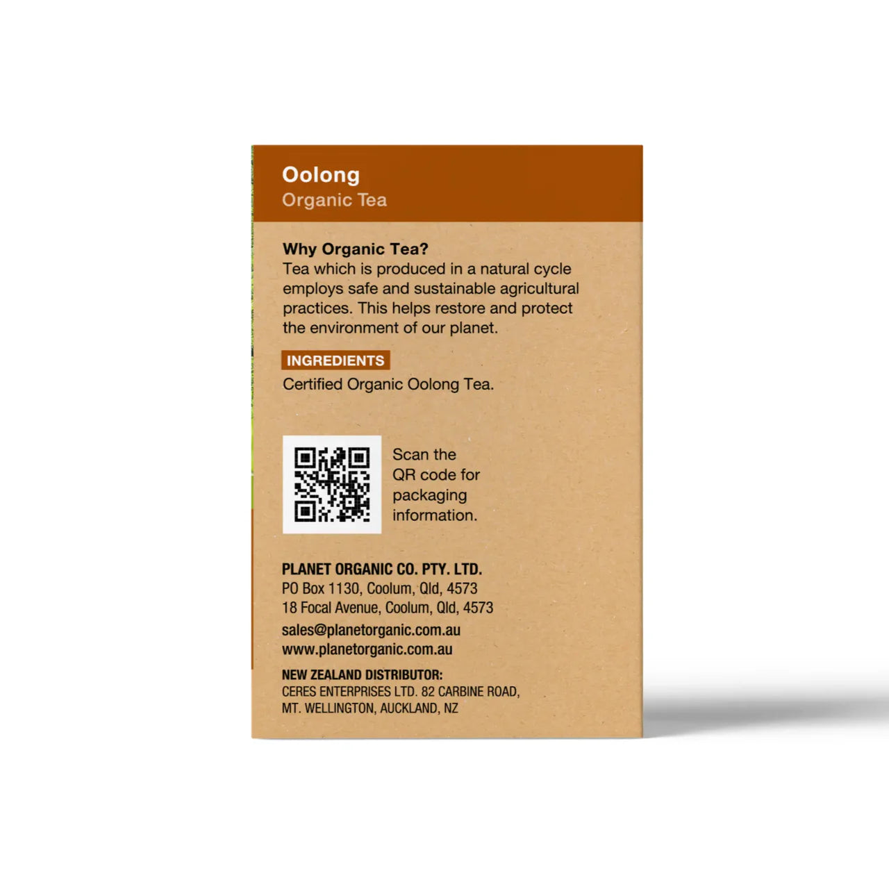Planet Organic Tea Oolong 25 Bag
