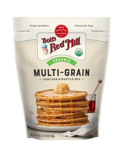 Bob's Red Mill Organic Multi-Grain Pancake & Waffle Mix 680g