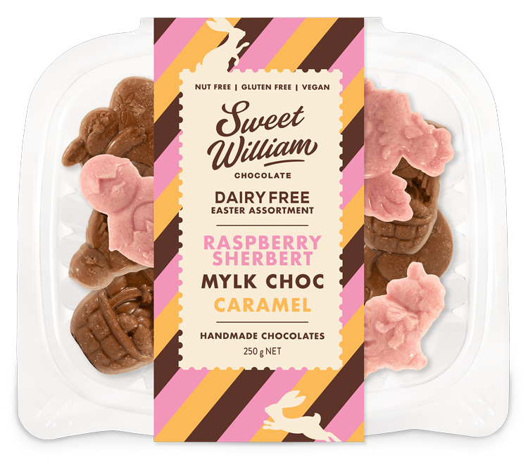 Sweet William Vegan Easter Chocolate Assortment 250gm