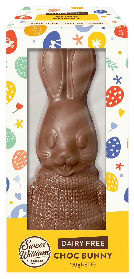 Sweet William Vegan Easter Hollow Mylk Chocolate Bunny 120gm