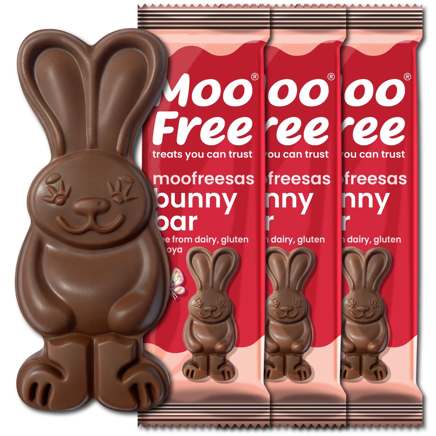 Moo Free Vegan Easter Moofreeas Bunny Bar 30gm