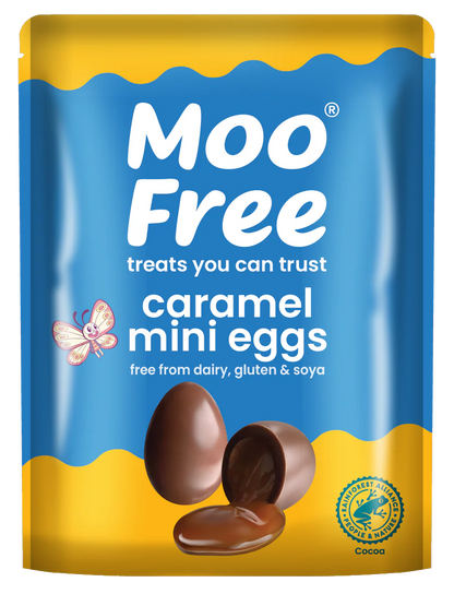 Moo Free Vegan Easter Caramel Mini Eggs 84gm