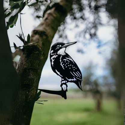 Rusty Deer Diving Dave Kingfisher | Corten Steel Garden Sculpture