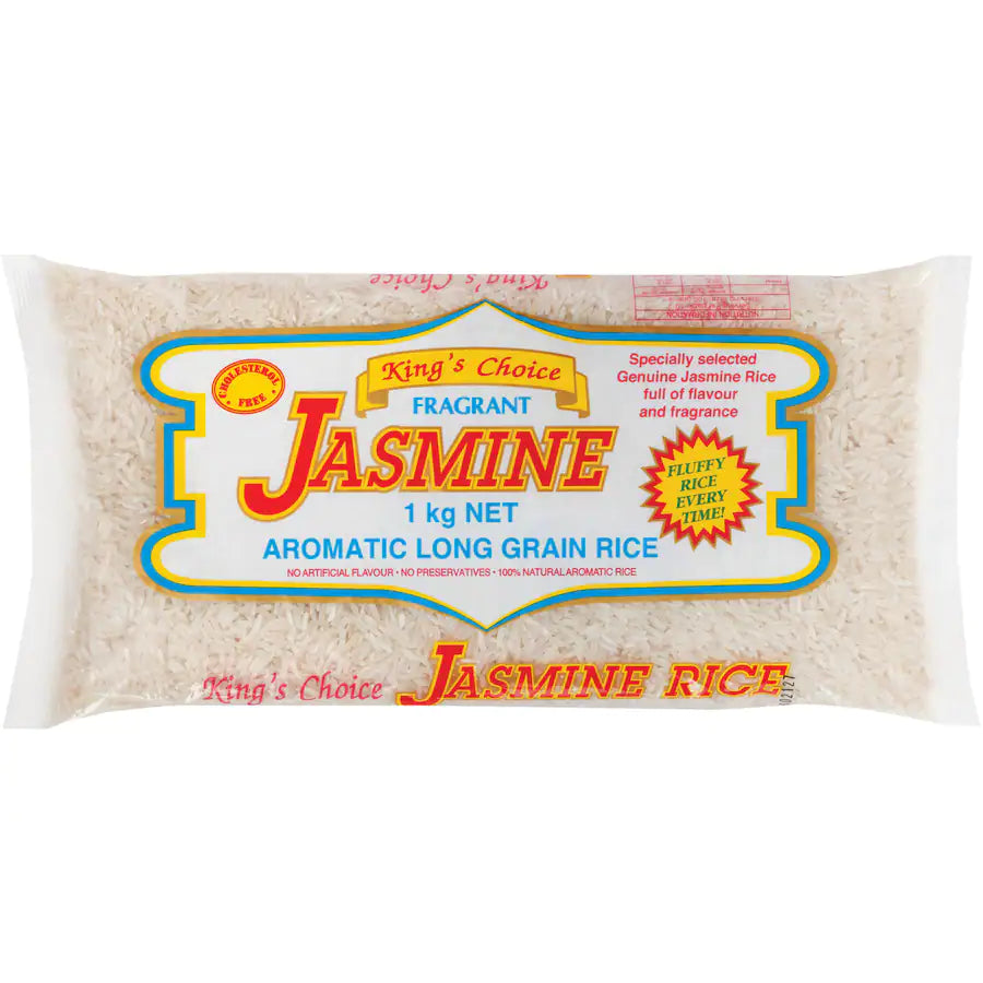 Kings Way Rice Tea Kings Choice Rice Jasmine 1Kg – The PlantBased Pantry