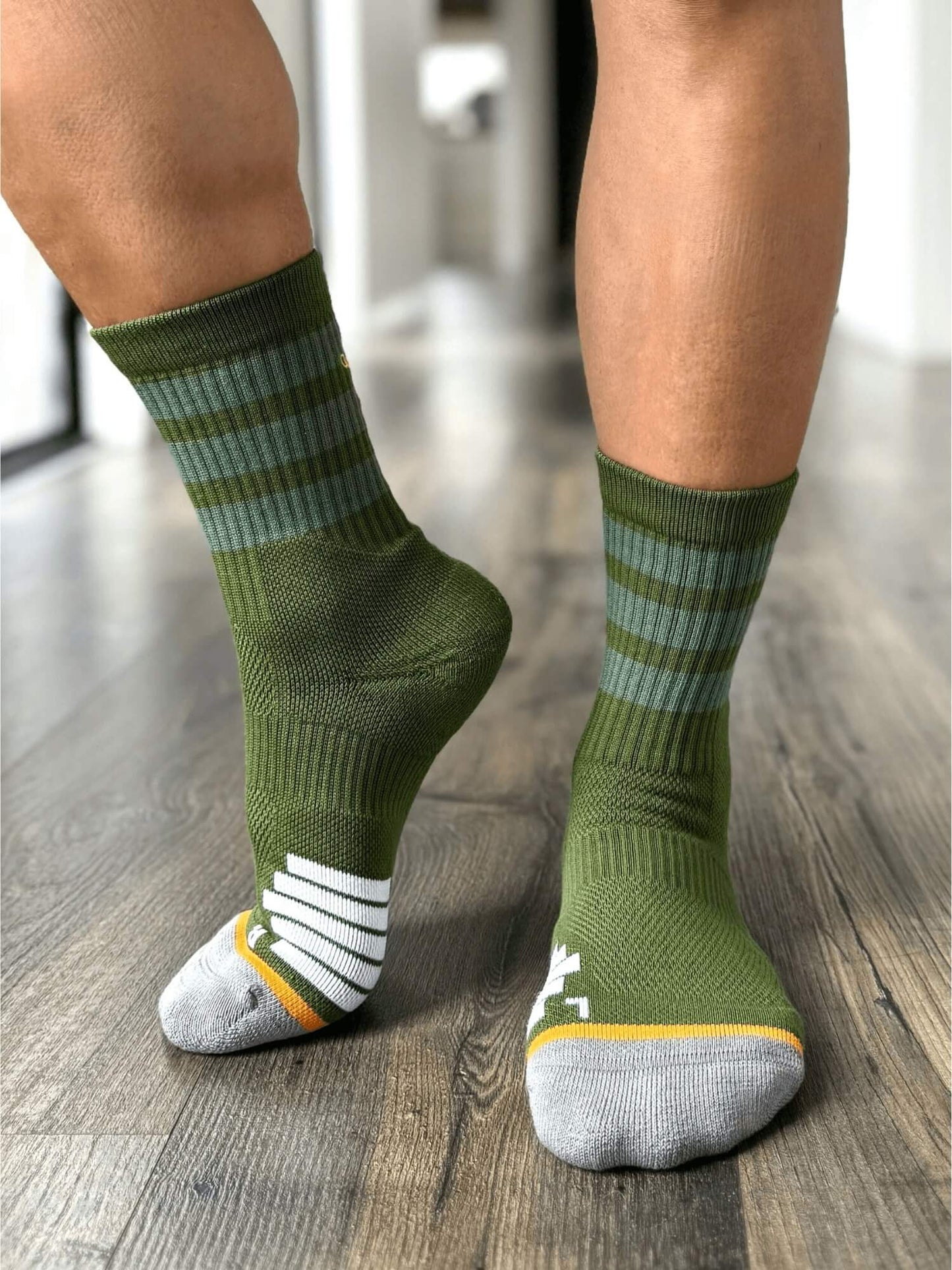Organic Cotton Luxe Crew Sock - Forest