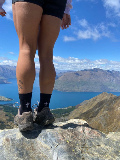 Organic Cotton Luxe Crew Sock - Stealth Black