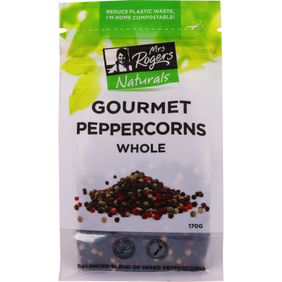 MR Naturals Bag Gourmet Peppercorns 170gm