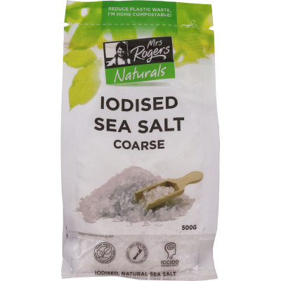 MR Naturals Bag Iodised Sea Salt Coarse 500gm