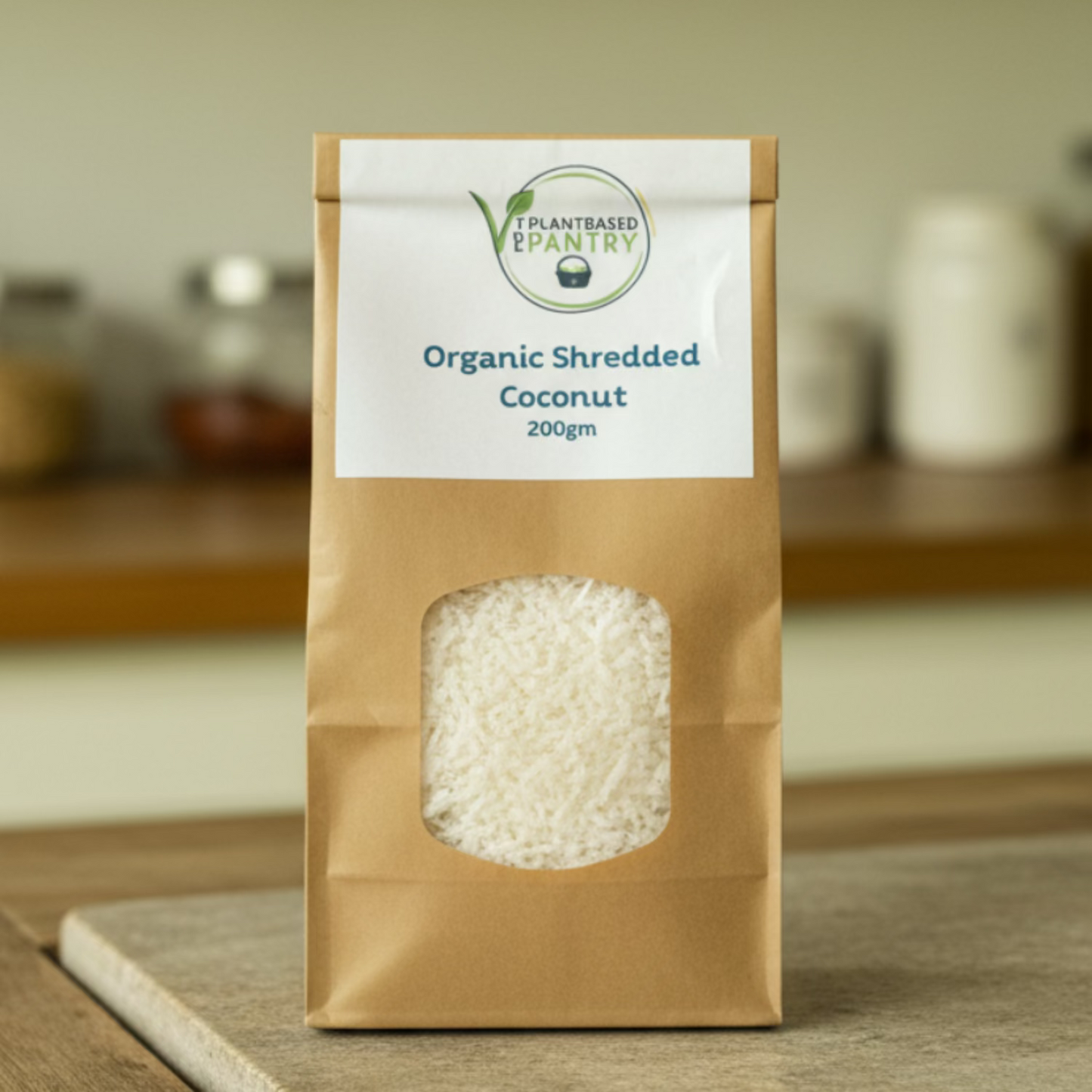 Bag of PBPantry organic shredded coconut