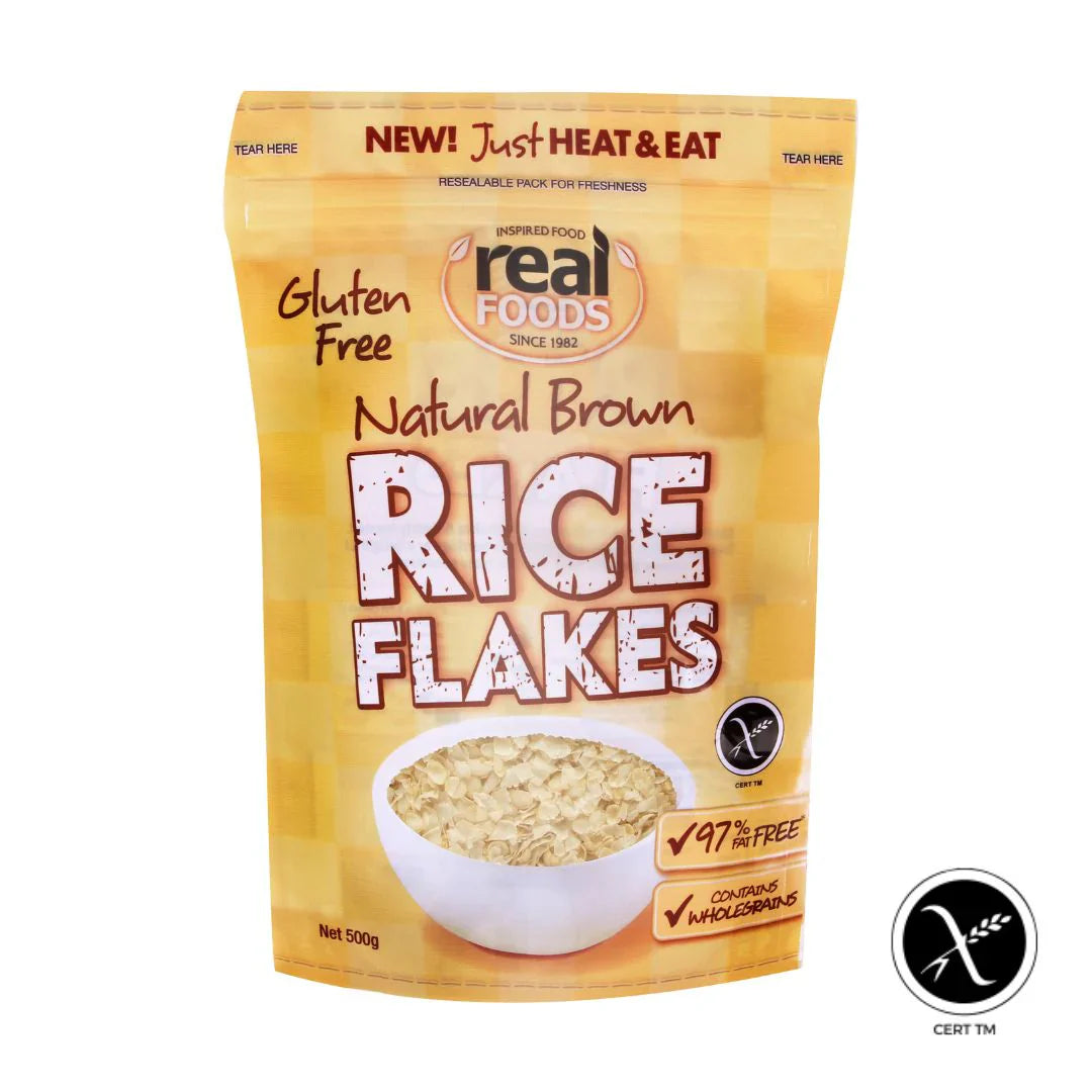 Real Foods Rice Flakes 500gm – The Plantbased Pantry