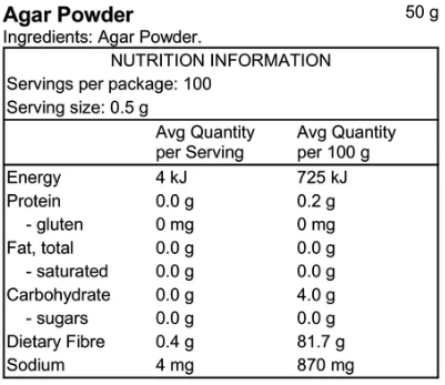 Pacific Harvest Premium Agar Powder 50gm