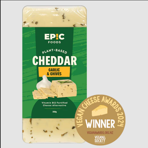 Epic Garlic & Chives Cheddar 350g
