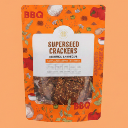 Superseed Crackers Manuka Smoked BBQ 120g