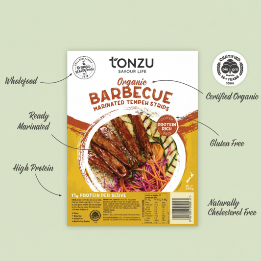 Tonzu Organic BBQ Tempeh Strips 250g