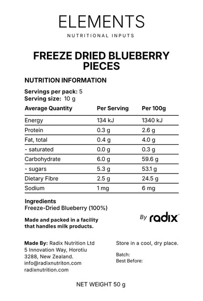 Blueberry Pieces 50 g