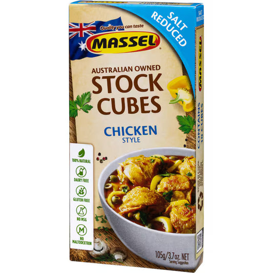 C&P Massel Chicken Stock Cube Reduced Salt 105gm