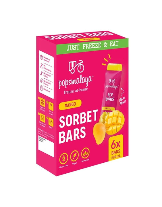 C&P Pops Malaya Freeze At Home Sorbet Bar Mango 6 x 45ml