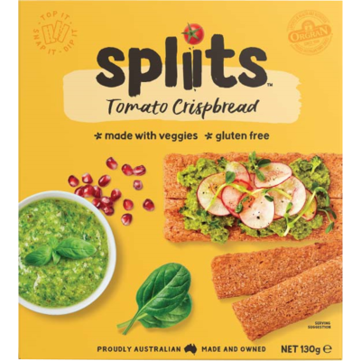 C&P Splits Tomato Crispbread 130gm