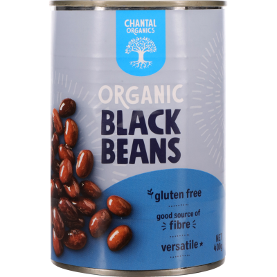 Chantal Organics Black Beans 400gm